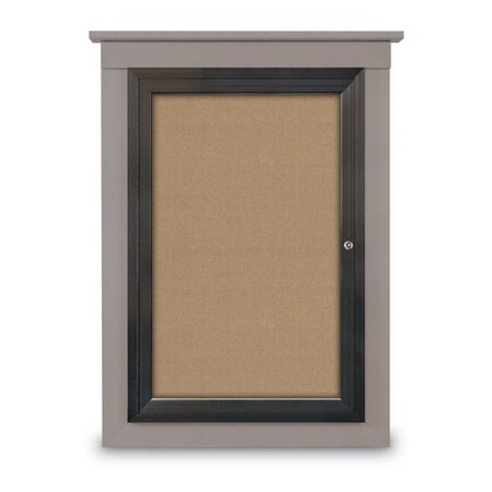 United Visual Products Sliding Glass Door Radius Letterboard, 48"x36", Gold/White Vinyl UV9020ACS-GOLD-WHITE